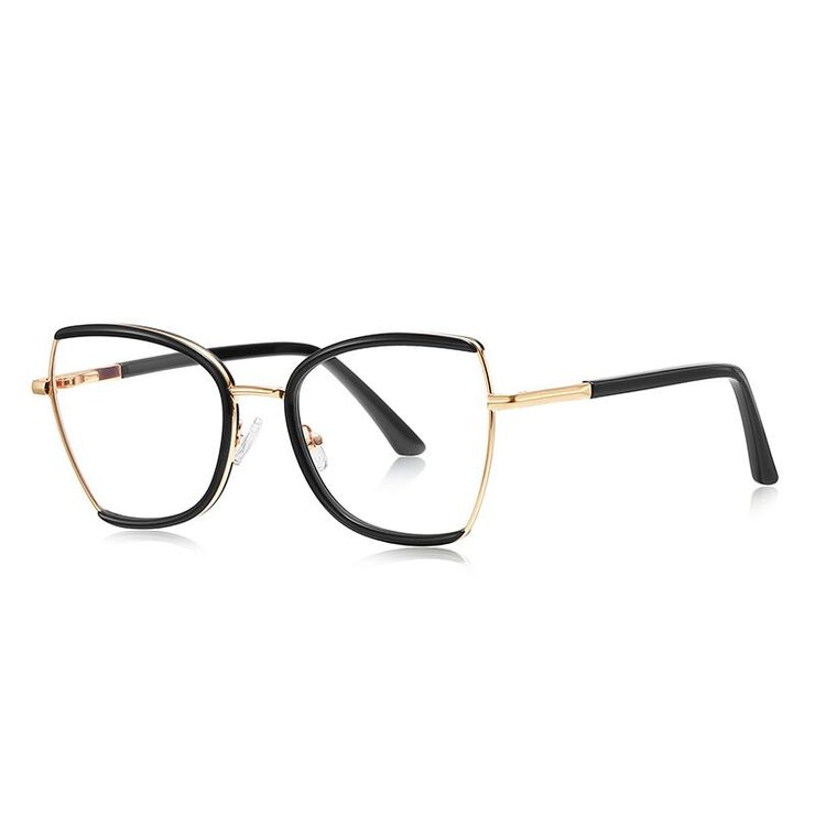 Metal + TR90 plastic Blue Blocker glasses frame for women with UV and blue light protection lenses More FCS3158