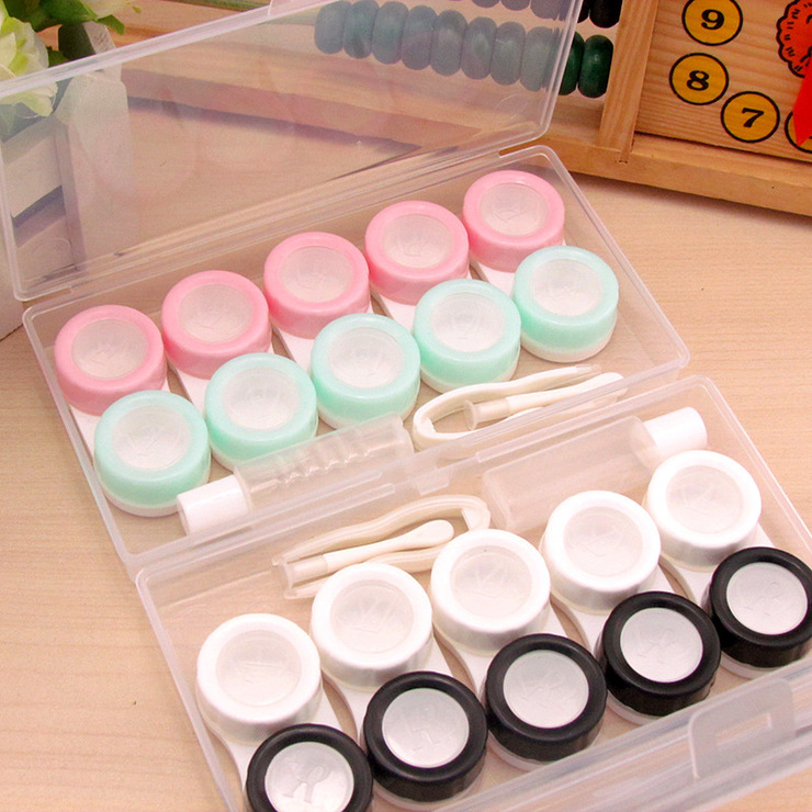 Mini set with contact lens cases HF555VP, 5pcs