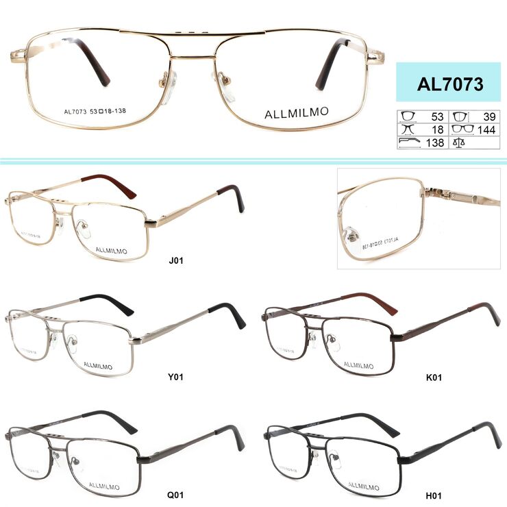 Cheap metal eyeglass frames Allmilmo AL7073