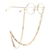 Gold-colored metal non-slip thick chain, for glasses and masks GL1009