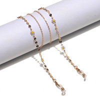 Set of two glasses chain with glasses and rectangles GL1355