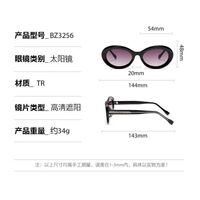 Plastic round sunglasses Elit BZ3256-EL