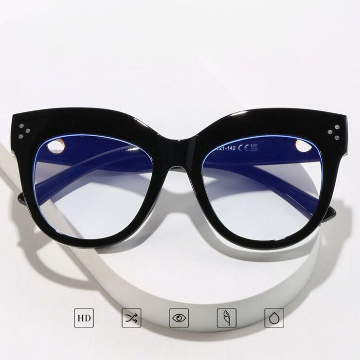 Plastic glasses with blue light protection for women 13090-PN