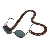 Acrylic non-slip chain, concave shape, for glasses and masks GB012-1