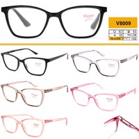 Ready-made plastic frame glasses Vizzini V8009, lens white, diopters from -4.00 to +4.00 (stap 0.25 +and-)