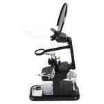 Лупа настольная мультифункциональная с подсветкой 7026B-XX, увеличение: 3X, 4.5X, 25X