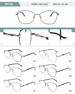 Metal frame for women with spring hinges YM11032-DA