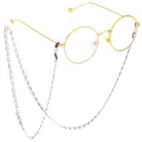 Steel-colored metal non-slip chain, for glasses and masks GS015