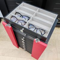 Floor office box - display case for frames and glasses, with combination locks, for 64 slots JS-C230918