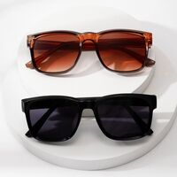 Пластиковые + металл мужские солнцезащитные очки с квадратными линзами Elit 3207-EL