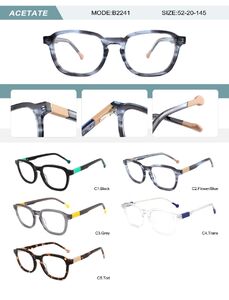 Оправа пластиковая из ацетата мужская с флексом B2241-DA