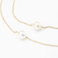 Metal non-slip chain, with pearls, for glasses and masks GA044