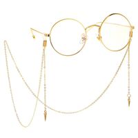 Metal non-slip chain, with rivet pendant, for glasses and masks GL111