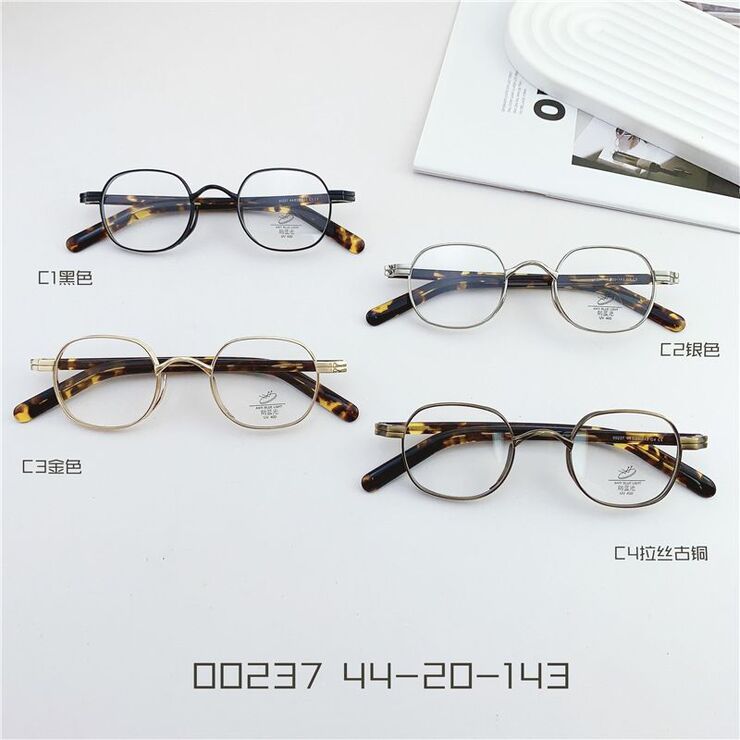 Hybrid metal + TR90 frame with Blue Block coating SANTA 00237