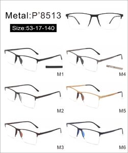 Оправа металлическая полуободковая с мягким носоупором и флексом 8513-DA