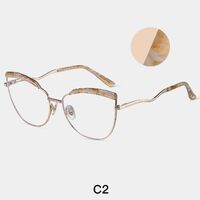 Combined frame (metal + TR90) or glasses with blue light protection, with spring hinges FA87278