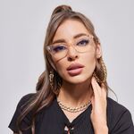 Plastic frame with anti-blue light protection lenses, with spring hinges Elit 5713-EL