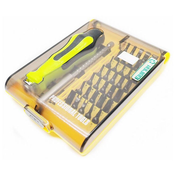 Screwdriver set, 37 pieces in a plastic case 8914