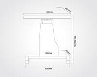 Motorized table with a lifting mechanism WZ-3E