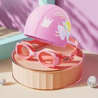 Swimming waterproof anti-fog goggles for kids (3-15 years), with cap, 626-YU