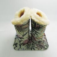 Double eyeglasses and accessories plush case stand holder H008-4-HE