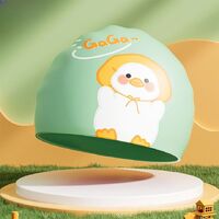 Шапочка для плавания силиконовая водонепроницаемая детская GJ003-YU