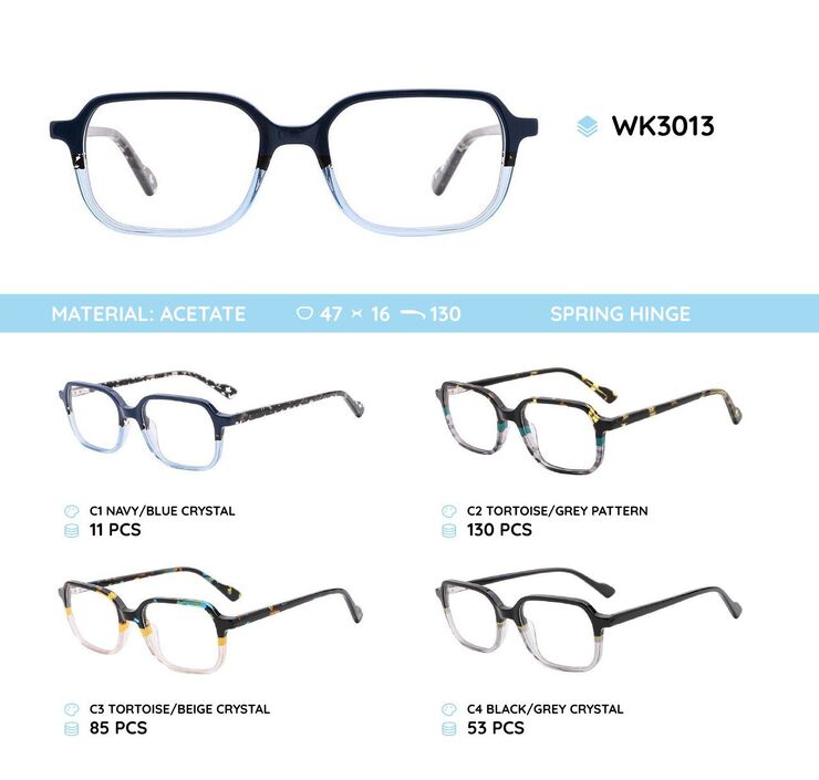 Детские пластиковые оправы из материала ацетат WK3013