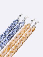 Acrylic chain multi-color, with 2-piece set, for glasses and masks GM007