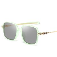 Очки пластиковые TR90 фотохромные с защитой от синего света 9725-GT