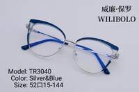 Оправа металл + TR90 ультратонкая женская с флексом Wilibolo TR3040