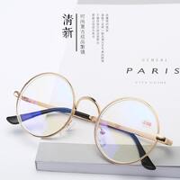 Metal eyeglasses for reading S8802 with blue ray cut protection, diopters from 0.00 to -6.00, not centered