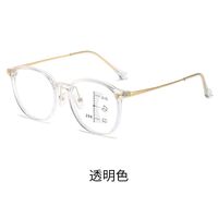 Plastic TR90 glasses for reading, multifocus, with Blue ray cut protection, diopters from +1.00 to +4.00, RMC=62-64, KY1183-3多焦点