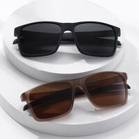Plastic polarized square-rimmed sunglasses Elit 23G26-EL