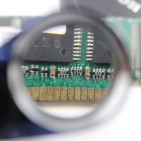 Folding magnifier with universal backlight 9890-XX, dimensions: ⌀25 mm. Magnification: 40Х