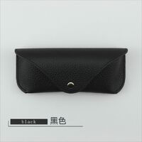 Genuine leather glasses case with microfiber lining ZY013