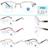 Eyeglasses for men on metal frames Blue Block Light Vizzini V7022 dioptries +0.75 to +4,00 (step 0,25); +4.50 to +6.00 (step 0.50)