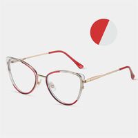 Combined frame (metal + TR90) or glasses with blue light protection, with spring hinges FA87241