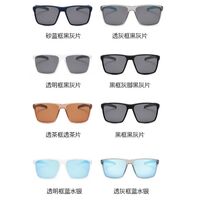 Plastic polarized retro square rimmed sunglasses Elit 23G27-EL