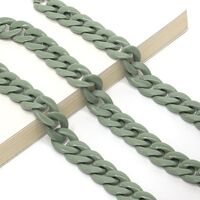 Acrylic non-slip chain, thick concave shape 29 colors, for glasses and masks GB011