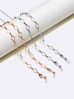 Set of two pink and purple acrylic glasses chain GM097