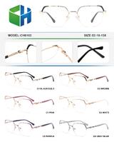 Оправа металлическая полуободковая с флексом CH6102-DA