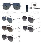 Rimless polarized metal sunglasses with nylon lenses for men Romonis R66003