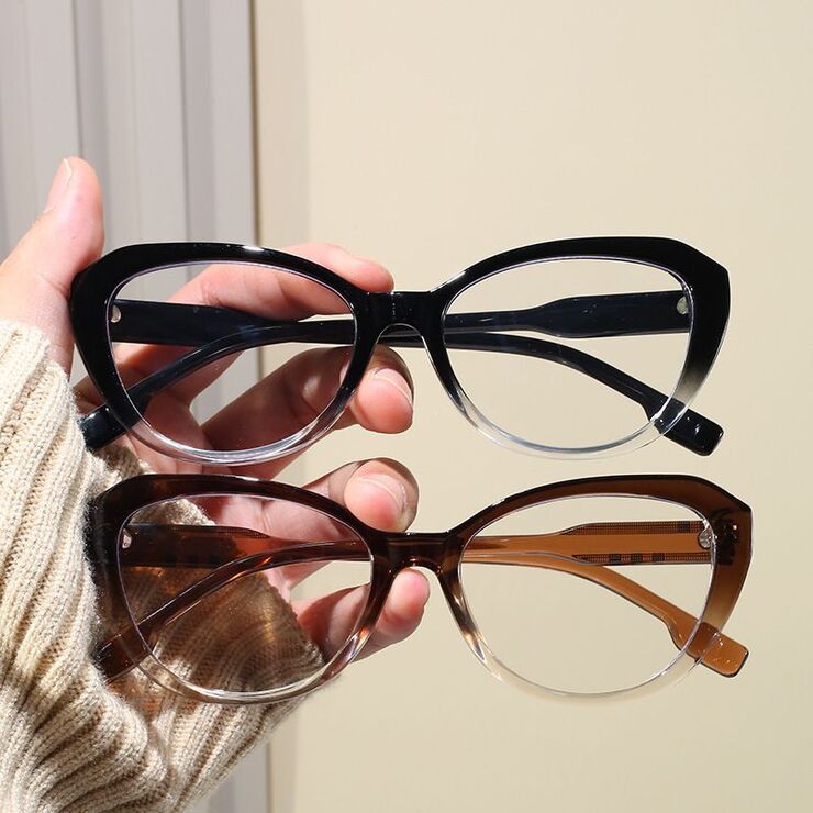 Plastic glasses with blue light protection for women 2397-PN