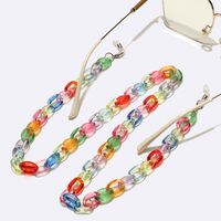 Acrylic non-slip chain, transparent color, for glasses and masks GL1693
