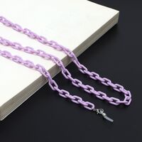 Acrylic non-slip chain, concave shape, for glasses and masks GB034