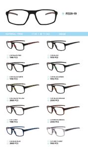 TR90 plastic eyeglasses frame for men FE09-19