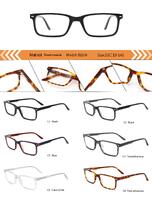 Plastic acetate frame for women with spring hinges B2218-DA