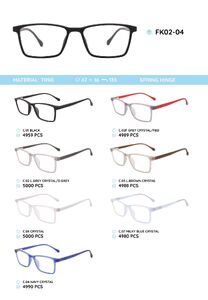 TR90 plastic eyeglasses frame FK02-04