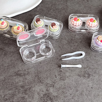 Mini soft contact lens kit W806透明蛋糕