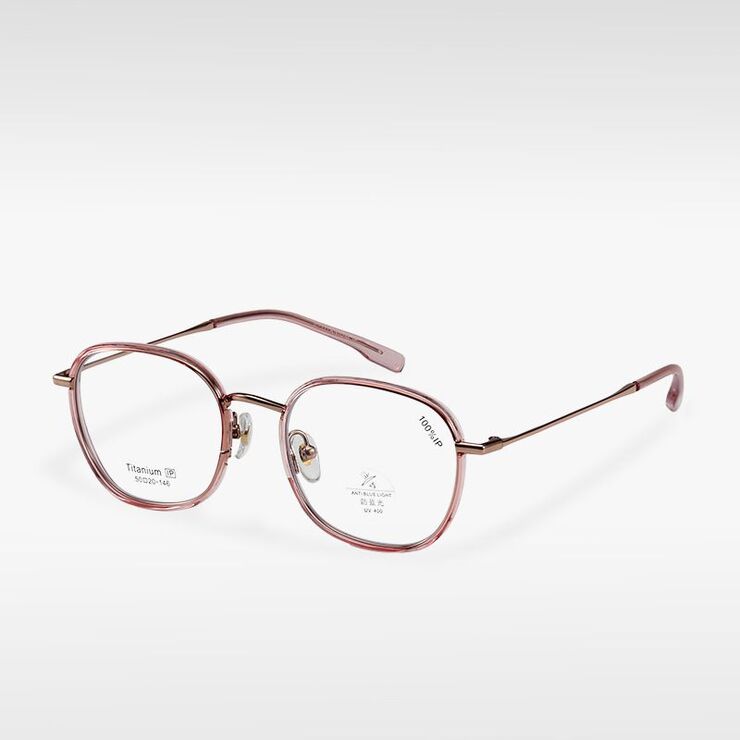 Titanium + plastic TR90 extralight frame with lens Blue Ray Cut MAMO T22052